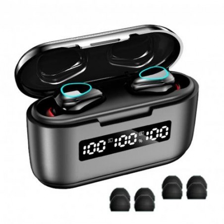 G40 TWS - Auscultadores Bluetooth - som 9D - fones de ouvido à prova d'água com microfone
