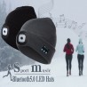 Bluetooth 5.0 - chapéu inteligente sem fio - fones de ouvido - fone de ouvido com 4 LEDs