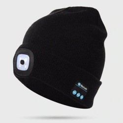 Bluetooth 5.0 - chapéu inteligente sem fio - fones de ouvido - fone de ouvido com 4 LEDs