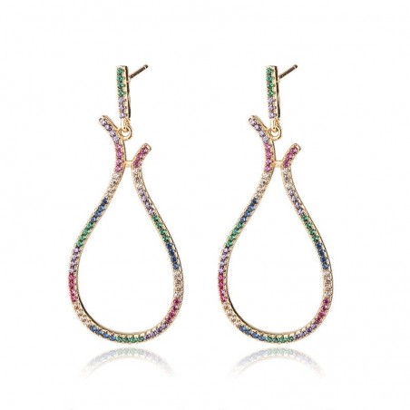 Big pendant earrings - multicoloredEarrings