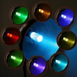 Lâmpada LED de cristal acrílico - RGB - E27 - E14 - AC85 - 265V