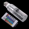 Lâmpada LED de cristal acrílico - RGB - E27 - E14 - AC85 - 265V
