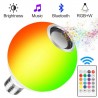 12W - E27 - RGB - Lâmpada LED com alto-falante Bluetooth - controle remoto