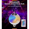12W - E27 - RGB - Lâmpada LED com alto-falante Bluetooth - controle remoto
