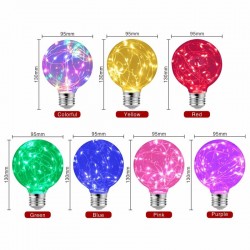 LED - RGB - E27 - 110V 220V - Lâmpada Edison - projeto de fios decorativos