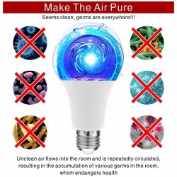 E27 - 5W - 7W - 10W - lâmpada ultravioleta - LED - lâmpada germicida - esterilizador - desinfecção - eliminator de mite