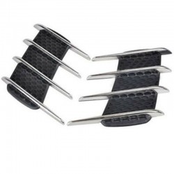 3D shark gill - side air flow vent - car sticker - 2 piecesStickers