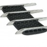 3D shark gill - side air flow vent - car sticker - 2 piecesStickers