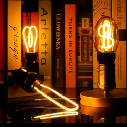 E27 - 220V - 240V - 3W - 4W - 4.5W - vintage LED bulb - irregular designE27