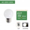 E27 3W AC 220V SMD 2835 - colourful RGB LED bulb - 10 piecesE27
