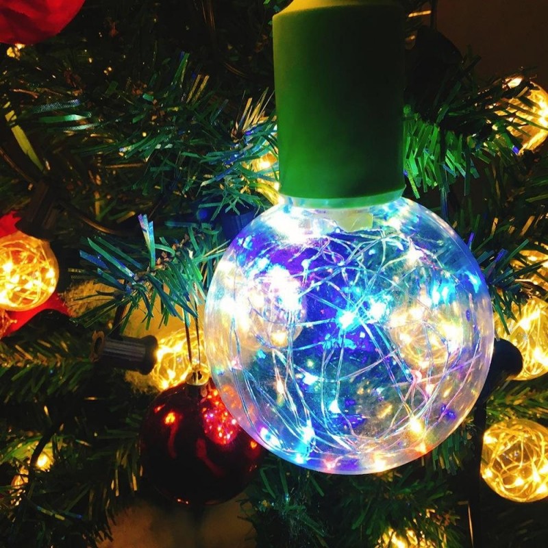 E27 1.7W - Lâmpada LED RGB - dimmable - decoração de Natal