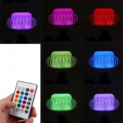 E27 - RGB LED bulb with wireless Bluetooth speaker - remote control - 110V-220V 6WE27