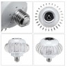 E27 - RGB LED bulb with wireless Bluetooth speaker - remote control - 110V-220V 6WE27