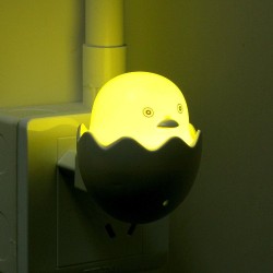 Pato amarelo - luz noturna LED - plugue de parede da UE - sensor de controle - dimmable - controlador remoto