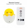 Pato amarelo - luz noturna LED - plugue de parede da UE - sensor de controle - dimmable - controlador remoto