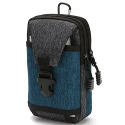 Saco de cintura pequena - bolsa de lona com zíper