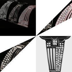 Pulseira de aço inoxidável - pulseira de cristal para Apple Watch 6/5/4/3/2