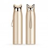 Double wall vacuum thermos - water bottle - thermal mug with fox ears - stainless steel - 320mlThermos bottles