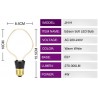 E27 - 220V - 240V - 3W - 4W - 4.5W - vintage LED bulb - irregular designE27