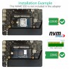 M2 - SSD para Macbook Pro A1708 NVMe M.2 NGFF - Pro A1708 - cartão de adaptador