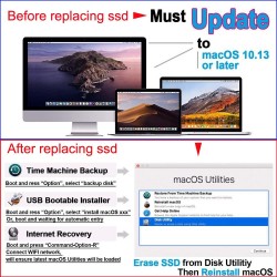 256GB - 512GB - 1TB - SSD memory for Macbook Air A1465 A1466 Macbook Pro Retina A1502 A1398 iMac A1419 A1418Upgrade & repair