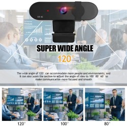 HD 4K 2K Câmera Web - 1080P - PC - computador - autofoco - USB - microfone