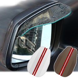 Espelho traseiro do carro - espelho lateral - visor de chuva - autocolante - 2 peças