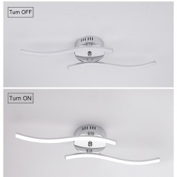 24W - 12W - 18W - AC85-265V - LED - ceiling light - lamp - modern curved designCeiling lights