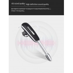 Mini - Bluetooth ear-hook - handsfree - fone de ouvido de couro com microfone - cancelamento de ruído