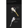 Mini - Bluetooth ear-hook - handsfree - leather earphone with microphone - noise cancellingEar- & Headphones