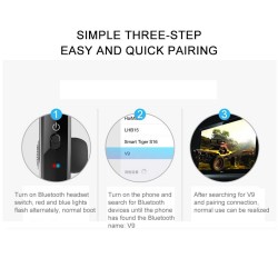 Auscultador Bluetooth V9- mãos fone de ouvido livre - earbud