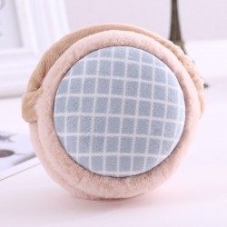 Warm plush / cotton plaid earmuffs - adjustableHats & Caps