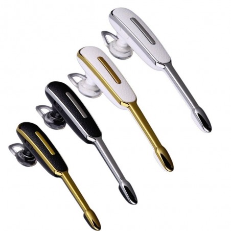 Mini - Bluetooth ear-hook - handsfree - fone de ouvido de couro com microfone - cancelamento de ruído