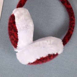 Leopard print plush earmuffsHats & Caps