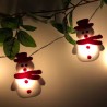Cordas com bonecos de neve - luzes decorativas de árvore de Natal LED