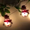 String with snowmans - LED Christmas tree decorative lightsChristmas