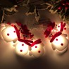 Cordas com bonecos de neve - luzes decorativas de árvore de Natal LED