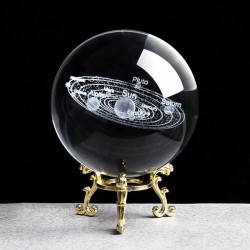 Solar figurines - 3D planets model - crystal ball - desk decorationDecoration