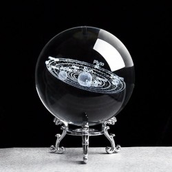 Solar figurines - 3D planets model - crystal ball - desk decorationDecoration