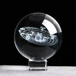 Solar figurines - 3D planets model - crystal ball - desk decorationDecoration