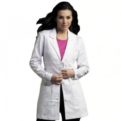 Casaco de trabalho de longa duração branco - spa / salões de beleza / hospital