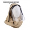 Full face transparent mask with scarf & zipperMouth masks