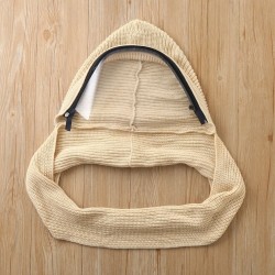Full face transparent mask with scarf & zipperMouth masks