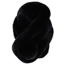Cachecol macio quente de luxo com pom pom