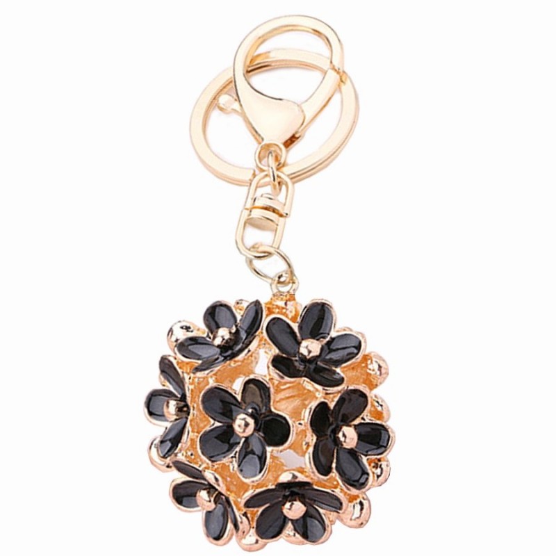 Flor de cristal oco - chaveiro