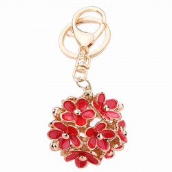 Flor de cristal oco - chaveiro