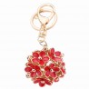 Flor de cristal oco - chaveiro