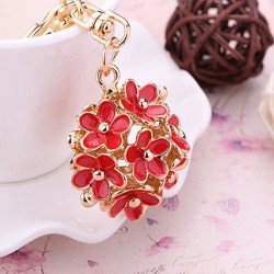 Flor de cristal oco - chaveiro