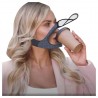 Capa transparente face / boca - máscara protetora com viseira boca aberta