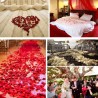 Satin hearts petals - confetti - weddings / tables / beds / Valentine's decoration - 100 pieces - 35mmValentine's day